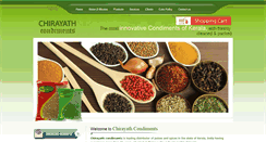 Desktop Screenshot of chirayathcondiments.com