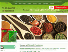 Tablet Screenshot of chirayathcondiments.com